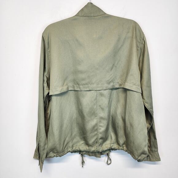 Rails Barn Military Field Chore Jacket Womens XXL Sage Drawstring Hem Tensel - Picture 7 of 12
